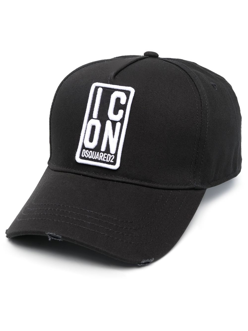 DSQUARED2 Icon-embroidered cotton baseball cap - Black von DSQUARED2