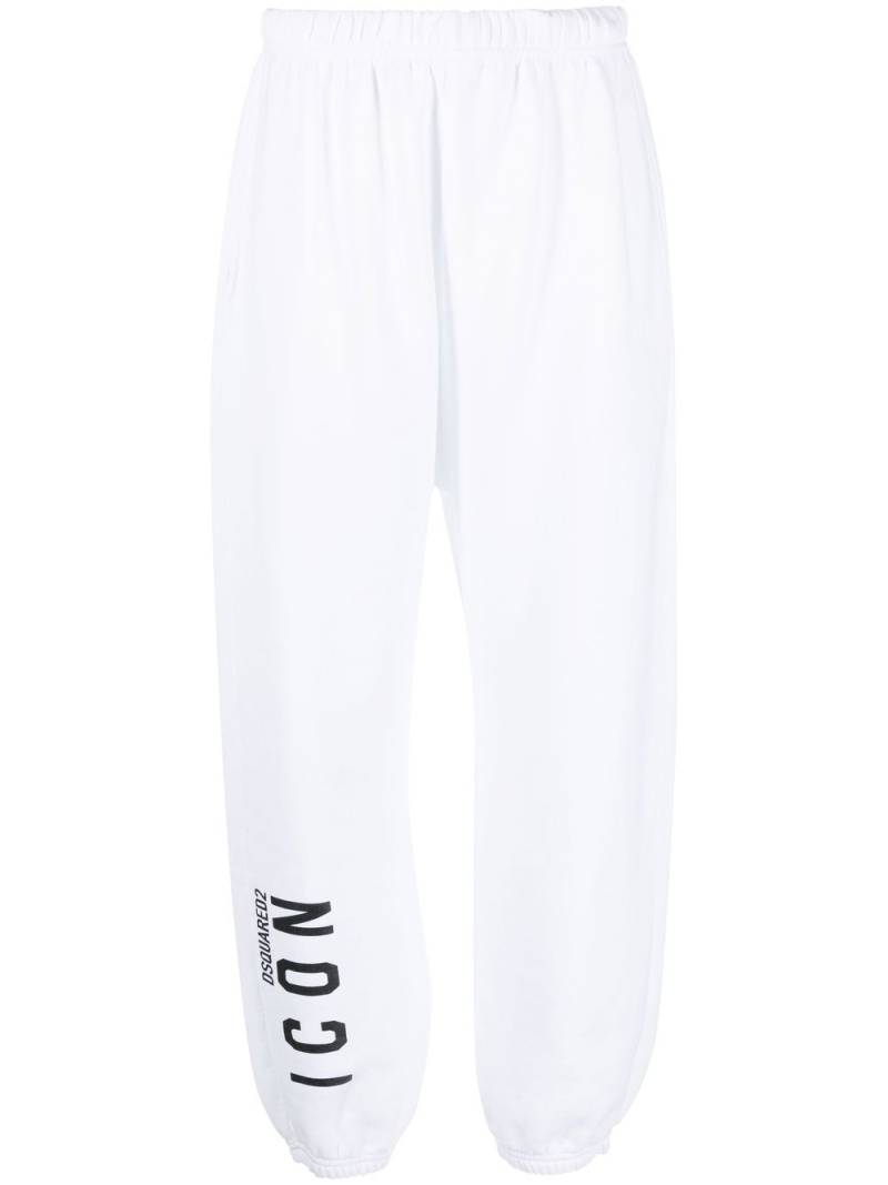 DSQUARED2 Icon logo jersey track pants - White von DSQUARED2