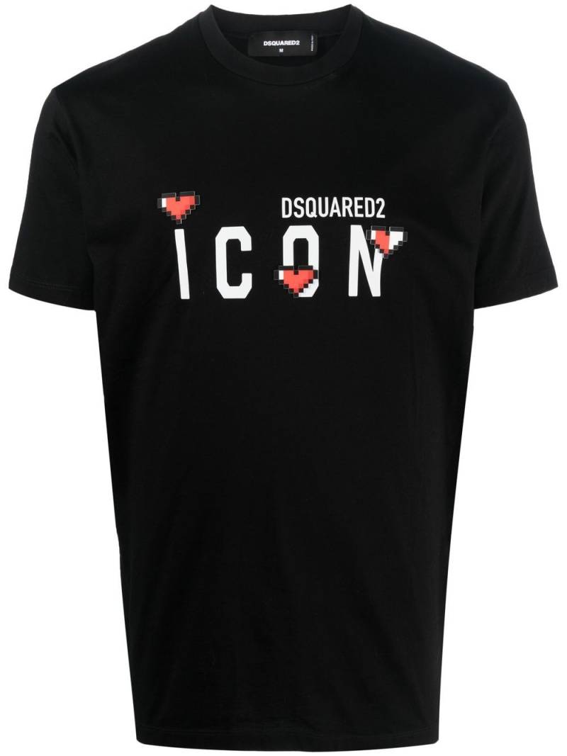 DSQUARED2 Icon logo-print T-shirt - Black von DSQUARED2