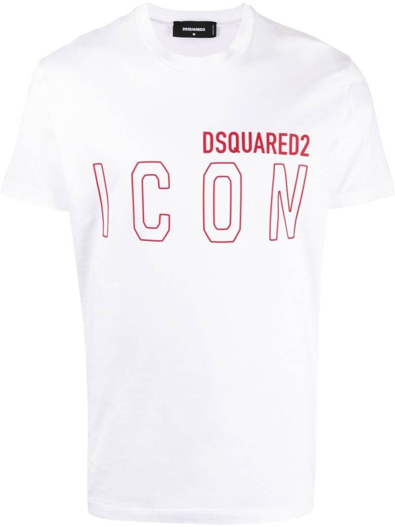 DSQUARED2 Icon logo-print T-shirt - White von DSQUARED2