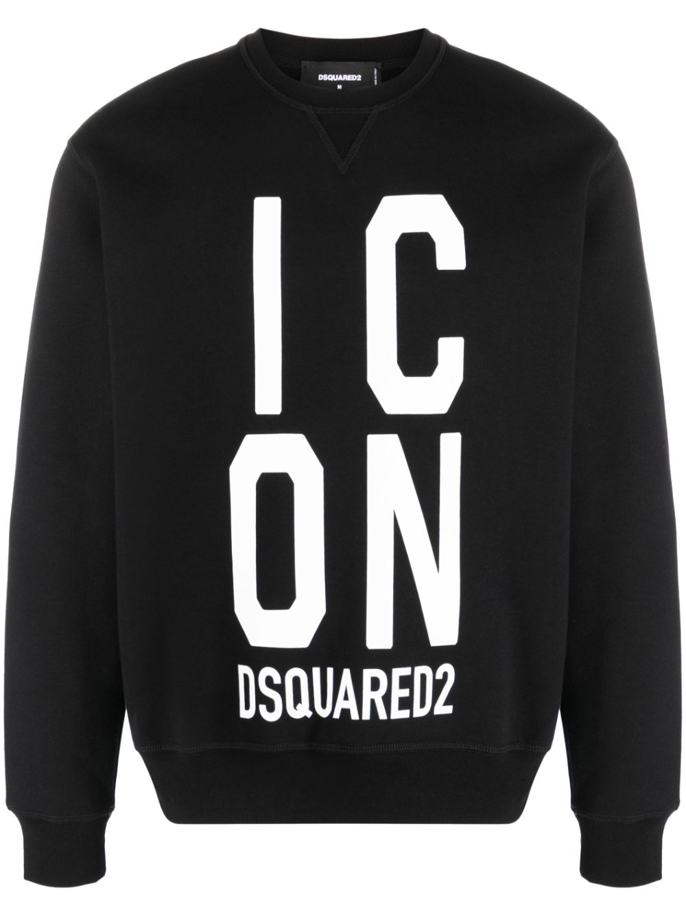 DSQUARED2 Icon logo-print cotton sweatshirt - Black von DSQUARED2