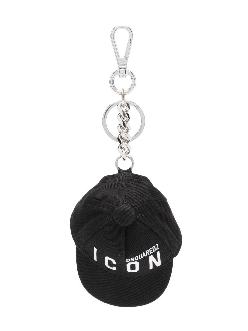 DSQUARED2 Icon logo-print keychain - Black von DSQUARED2