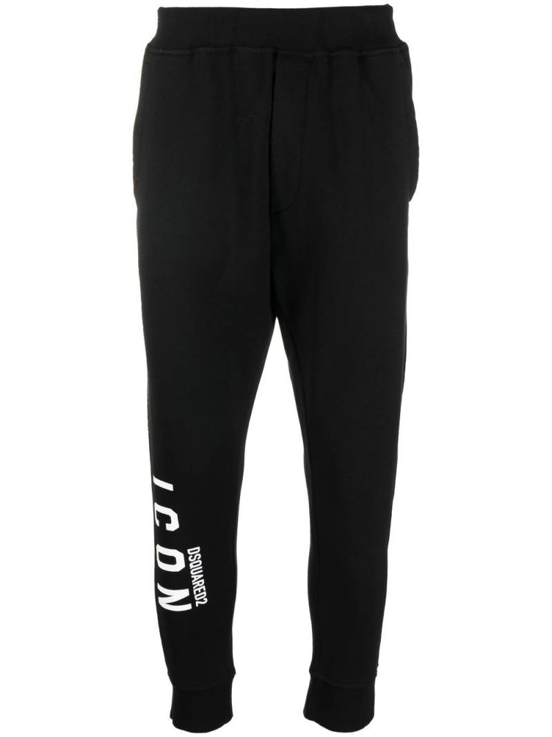 DSQUARED2 Icon logo-print track pants - Black von DSQUARED2