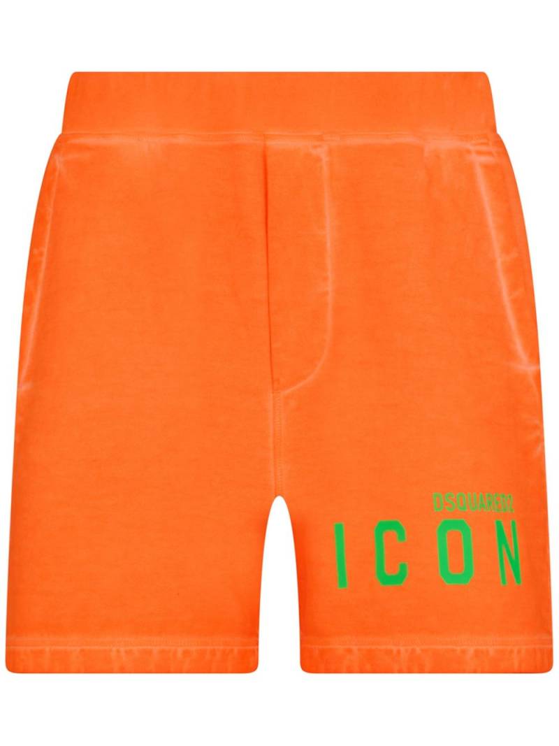 DSQUARED2 Icon logo-print track shorts - Orange von DSQUARED2