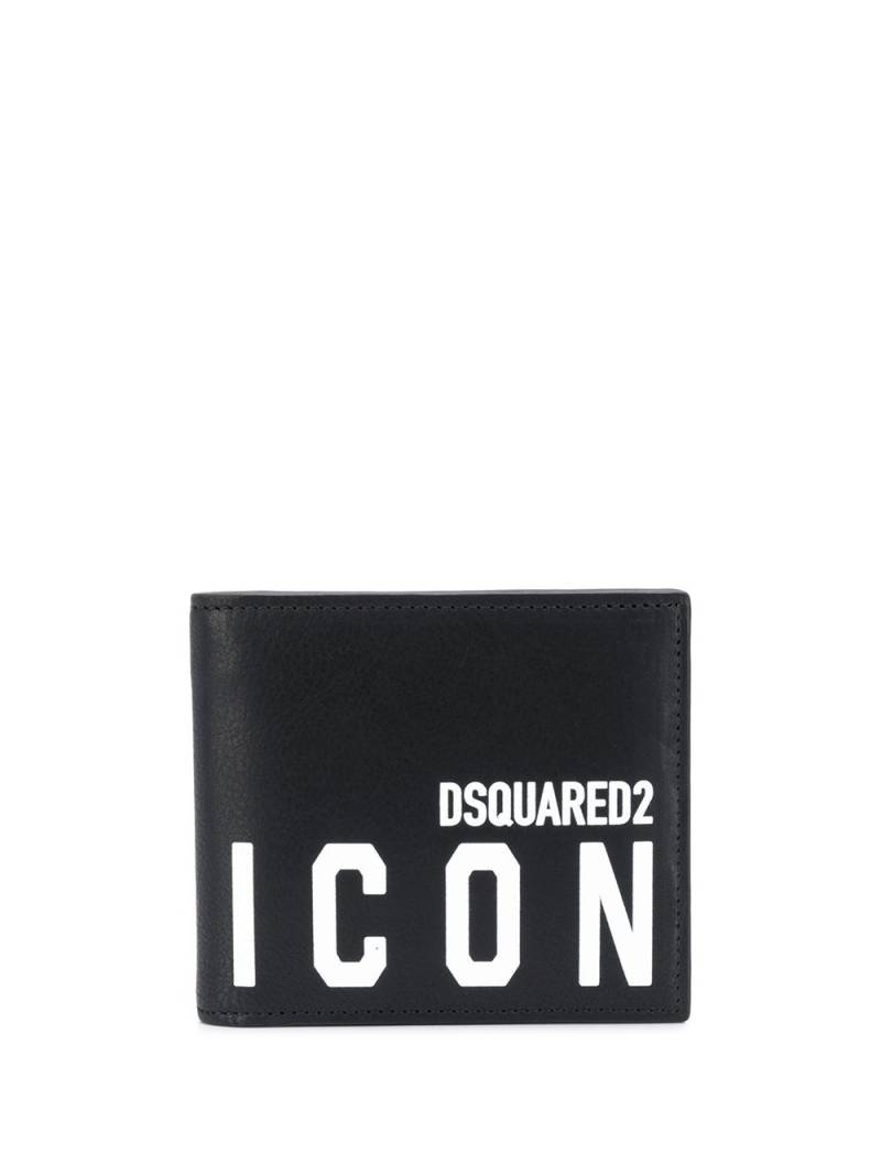 DSQUARED2 Icon logo print wallet - Black von DSQUARED2