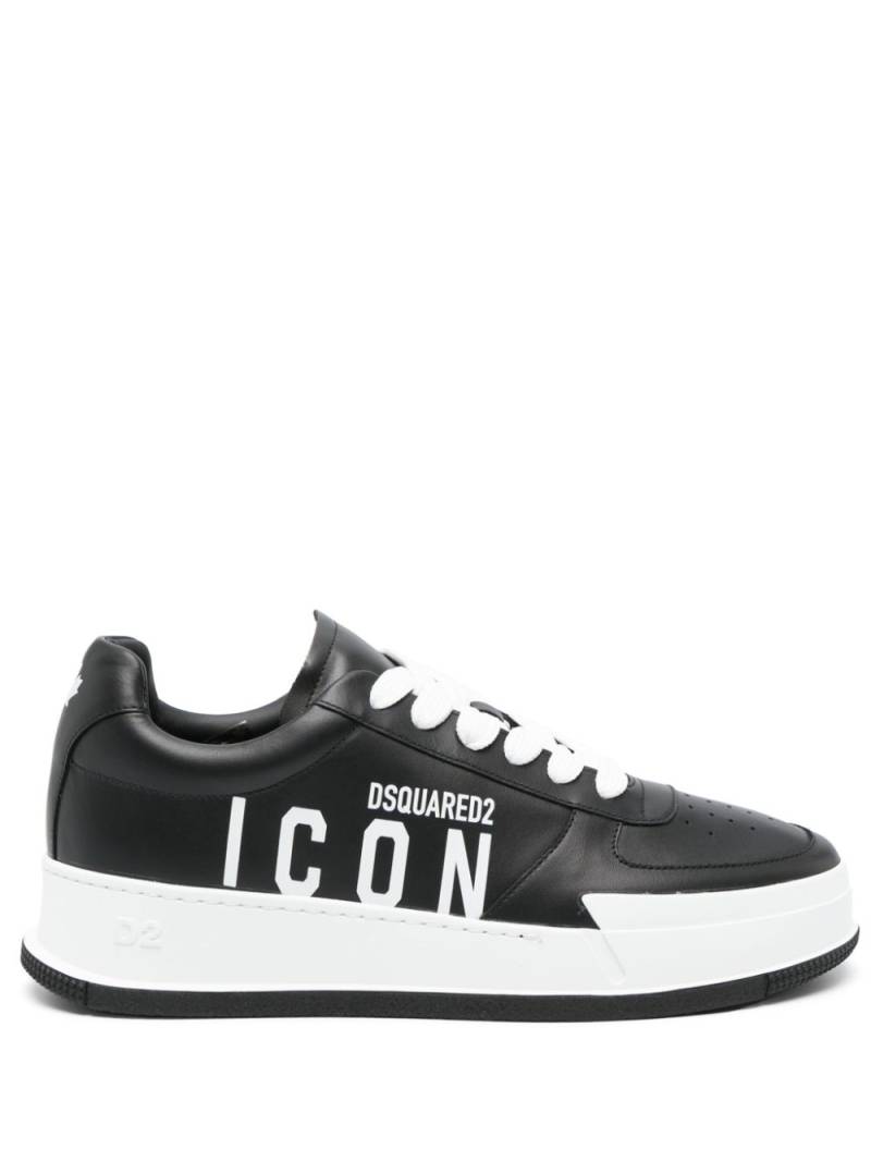 DSQUARED2 Icon-motif low-top sneakers - Black von DSQUARED2