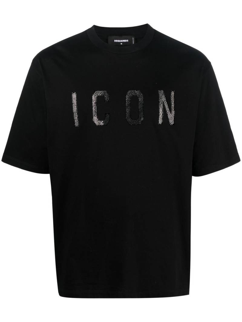 DSQUARED2 Icon-print cotton T-shirt - Black von DSQUARED2