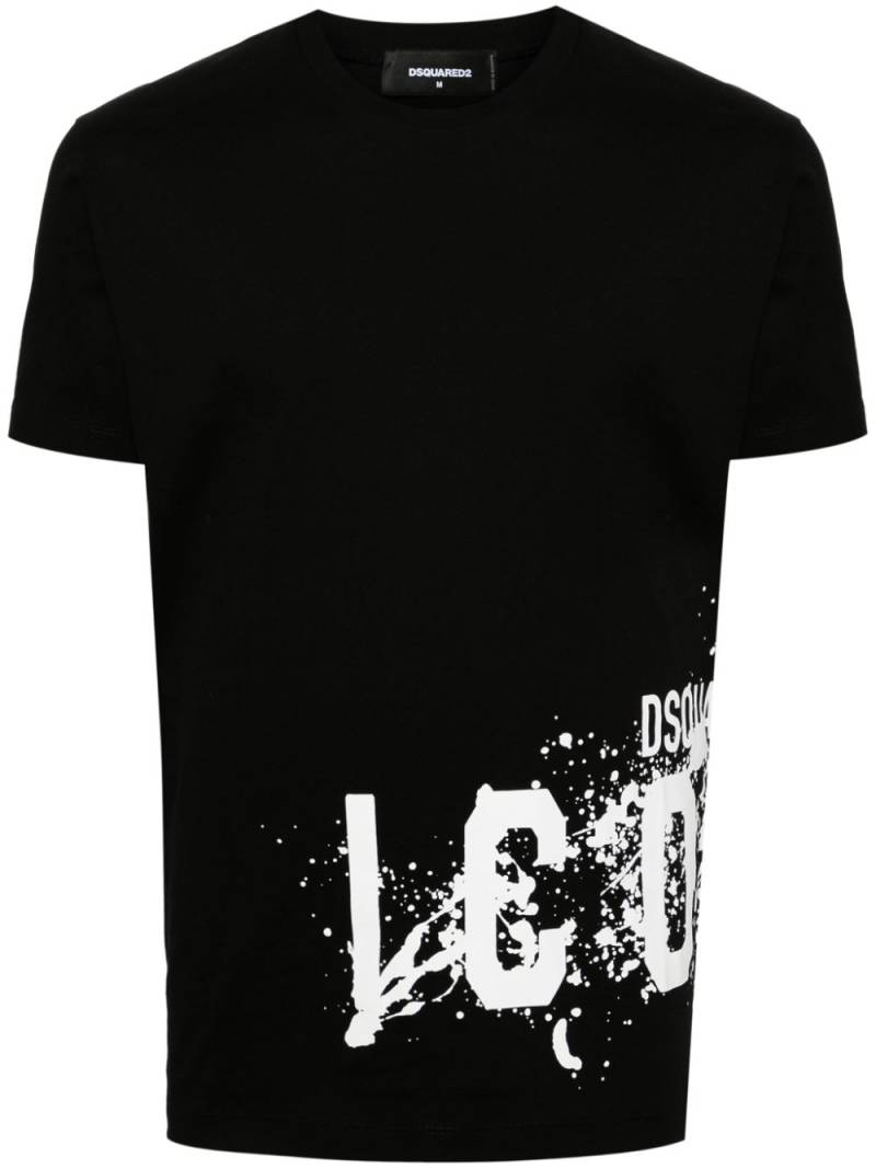 DSQUARED2 Icon-print cotton T-shirt - Black von DSQUARED2