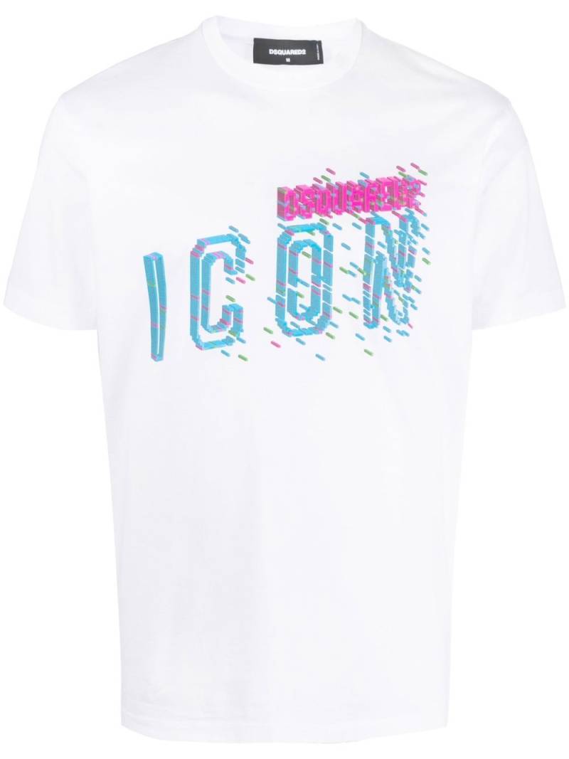 DSQUARED2 Icon-print cotton T-shirt - White von DSQUARED2