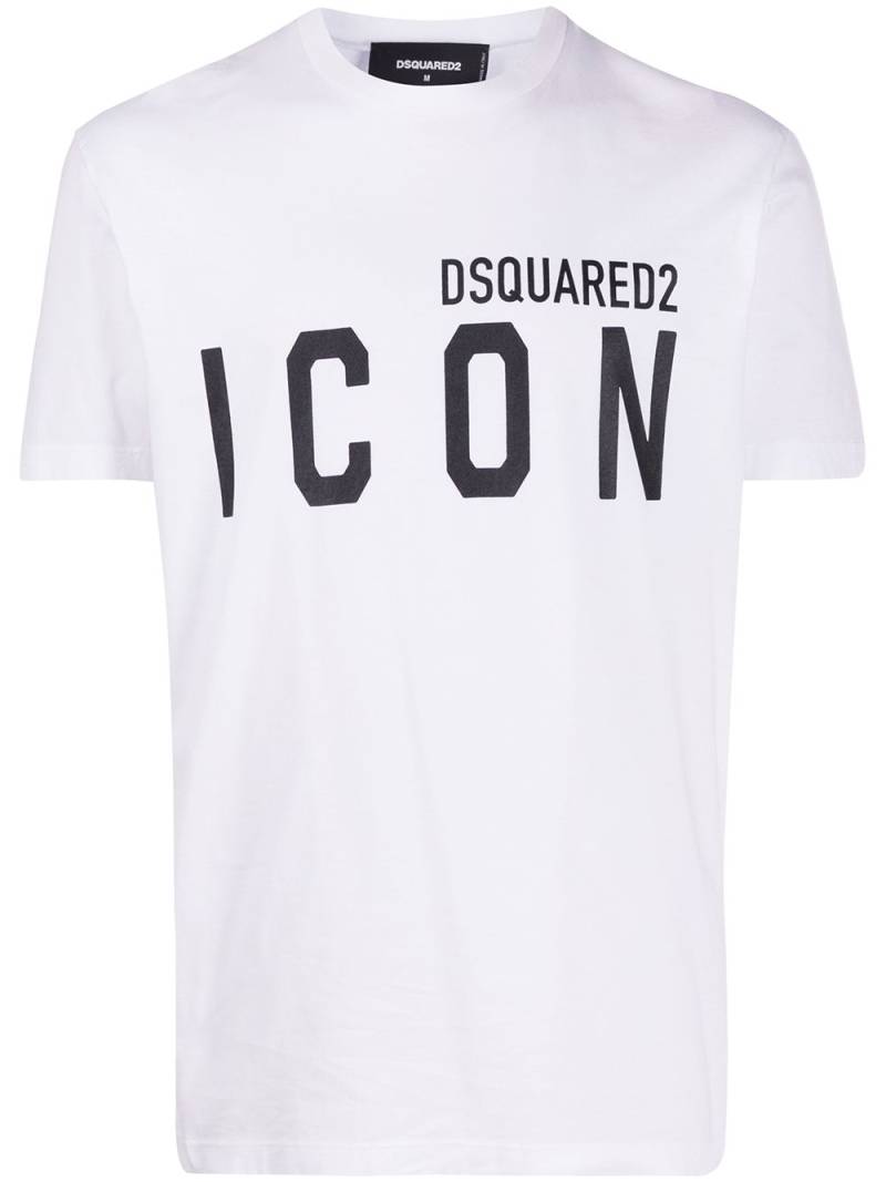 DSQUARED2 Icon-print crew-neck T-shirt - White von DSQUARED2