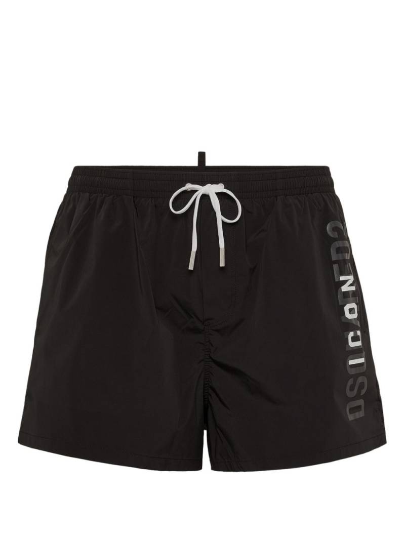 DSQUARED2 Icon-print swim shorts - Black von DSQUARED2