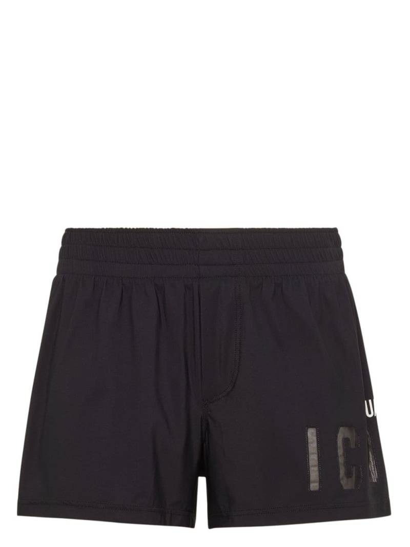 DSQUARED2 Icon-print swim shorts - Black von DSQUARED2