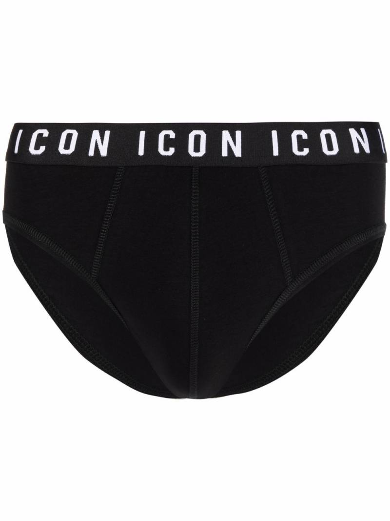 DSQUARED2 Icon-waistband briefs - Black von DSQUARED2