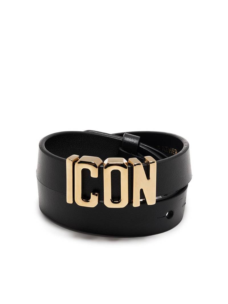 DSQUARED2 Icon wrap bracelet - Black von DSQUARED2