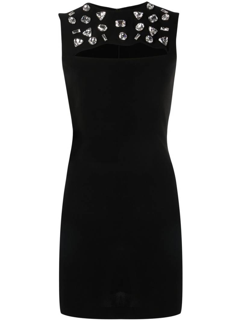 DSQUARED2 crystal-embellished sleeveless-dress - Black von DSQUARED2