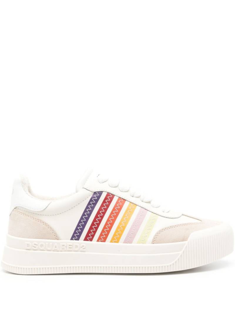 DSQUARED2 New Jersey leather sneakers - Neutrals von DSQUARED2