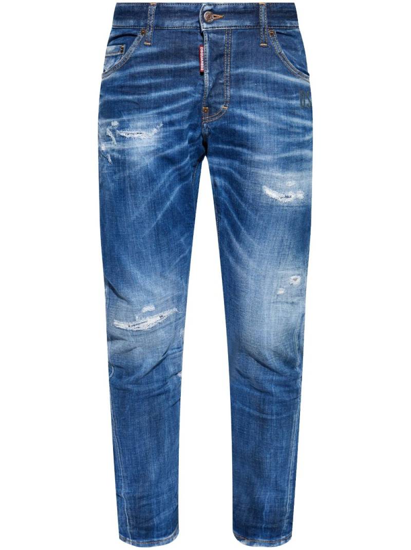 DSQUARED2 Sexy Twist distressed jeans - Blue von DSQUARED2
