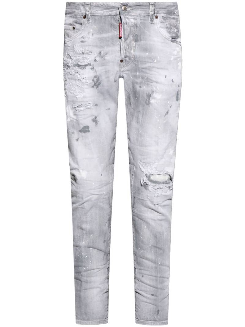 DSQUARED2 Skater distressed-finish jeans - Grey von DSQUARED2