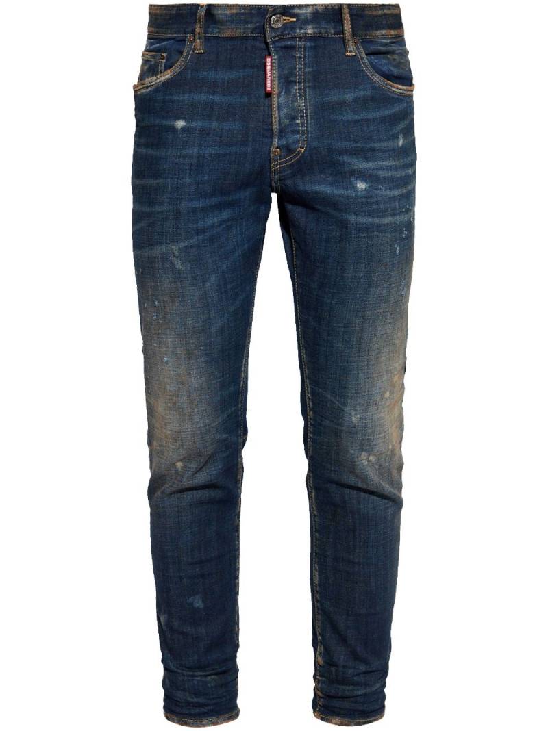 DSQUARED2 Skater distressed skinny jeans - Blue von DSQUARED2