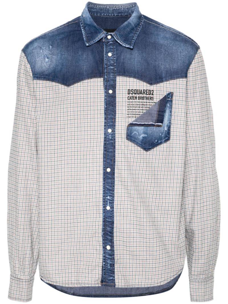 DSQUARED2 Street Mixed shirt - Blue von DSQUARED2