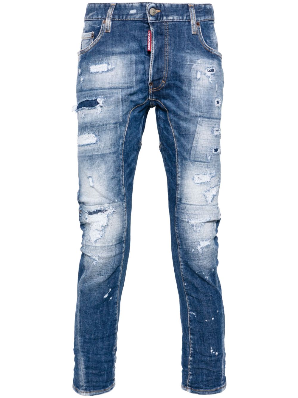 DSQUARED2 Tidy Biker mid-rise skinny jeans - Blue von DSQUARED2