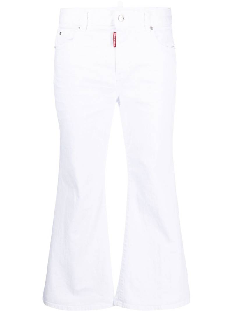 DSQUARED2 White Bull cropped jeans von DSQUARED2