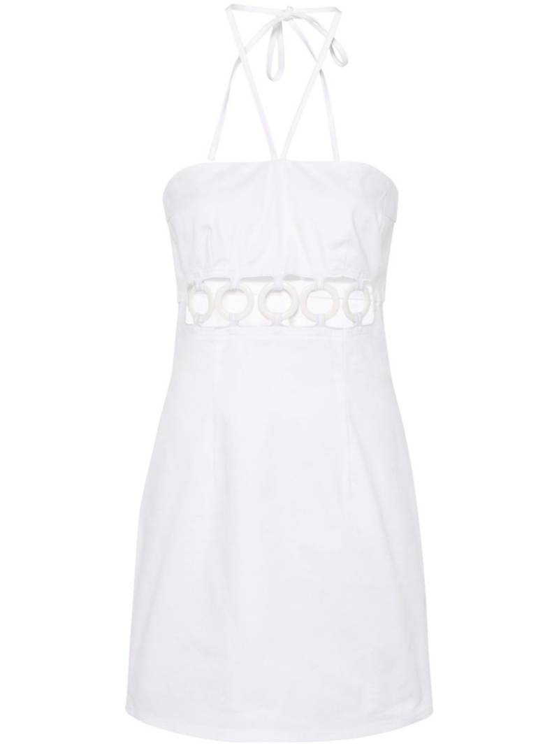 DSQUARED2 Woodstock denim minidress - White von DSQUARED2