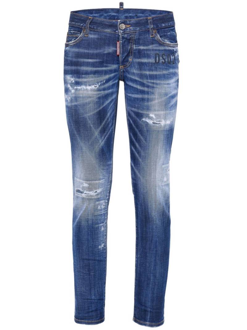 DSQUARED2 bleached-effect skinny jeans - Blue von DSQUARED2