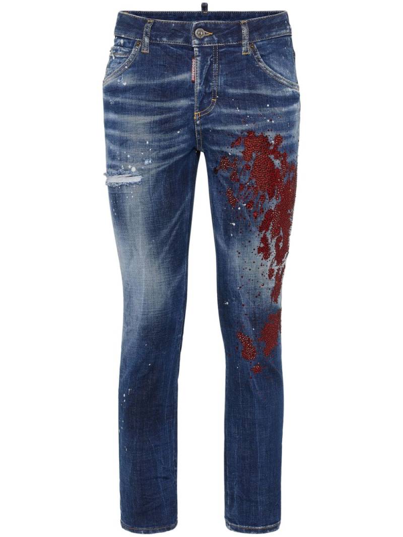 DSQUARED2 bleached-effect skinny jeans - Blue von DSQUARED2