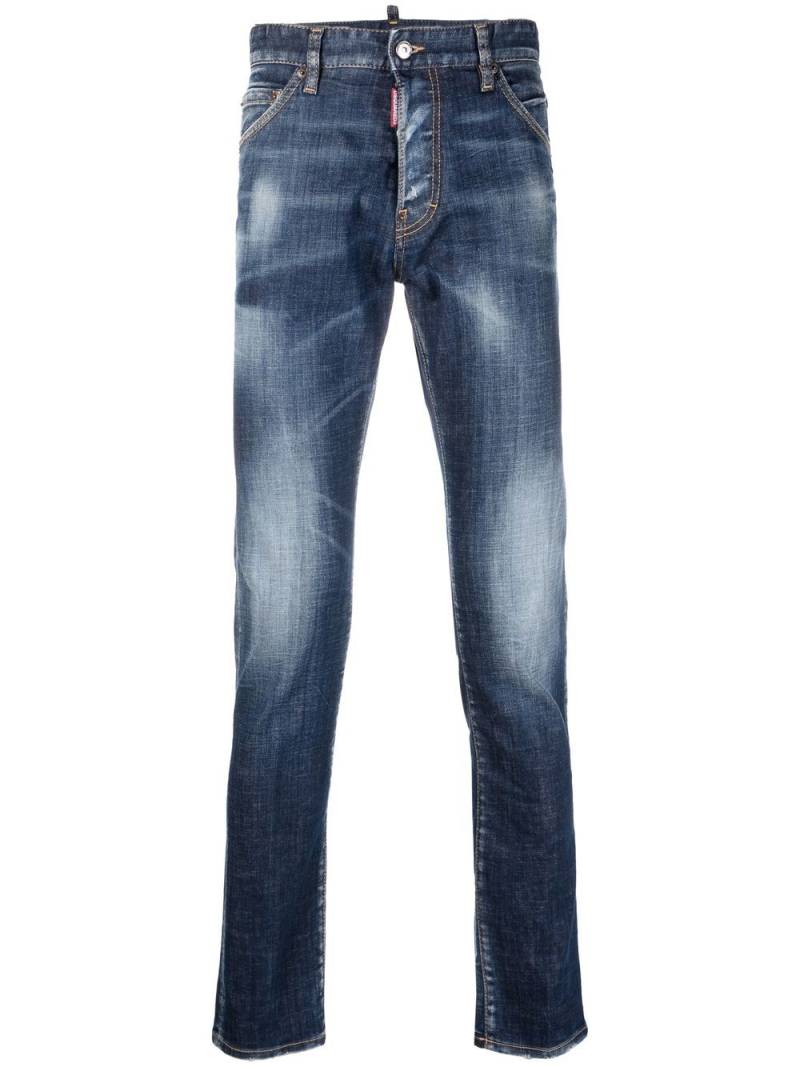 DSQUARED2 bleached slim-fit jeans - Blue von DSQUARED2