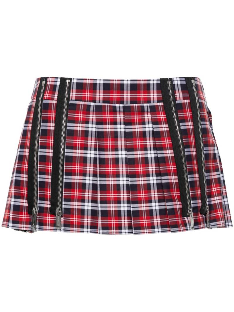 DSQUARED2 checked pleated mini skirt von DSQUARED2