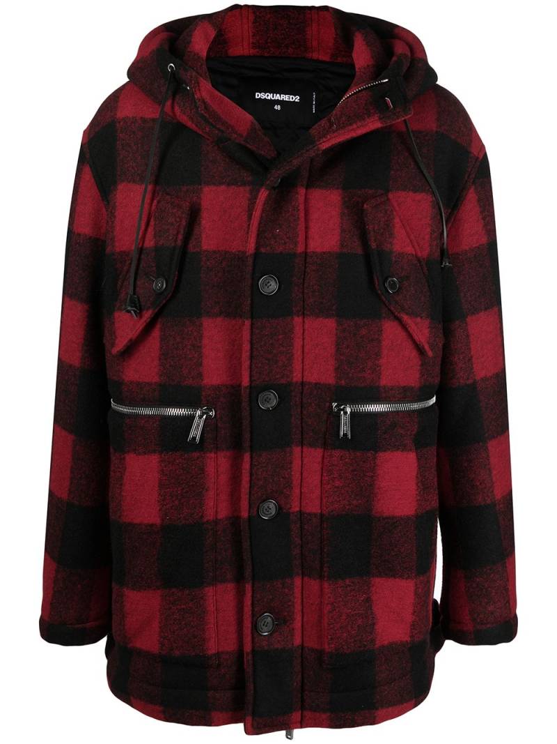 DSQUARED2 checked single-breasted coat von DSQUARED2