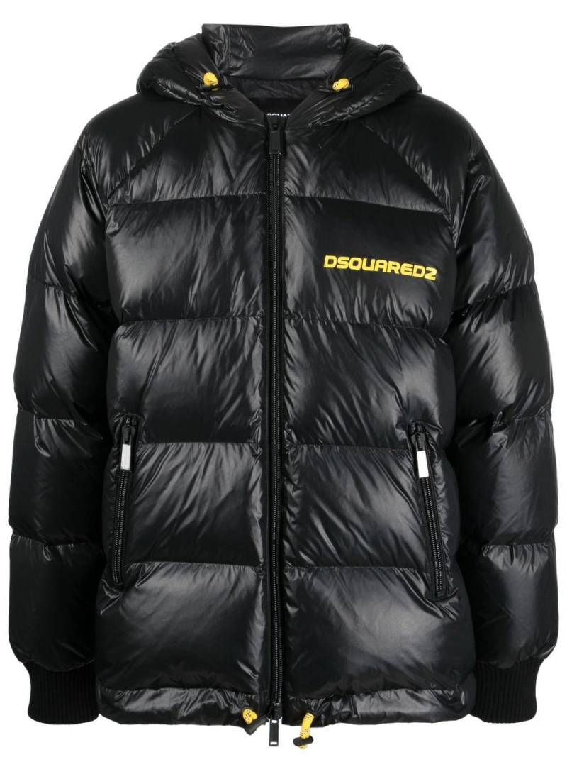 DSQUARED2 chest logo-print padded jacket - Black von DSQUARED2