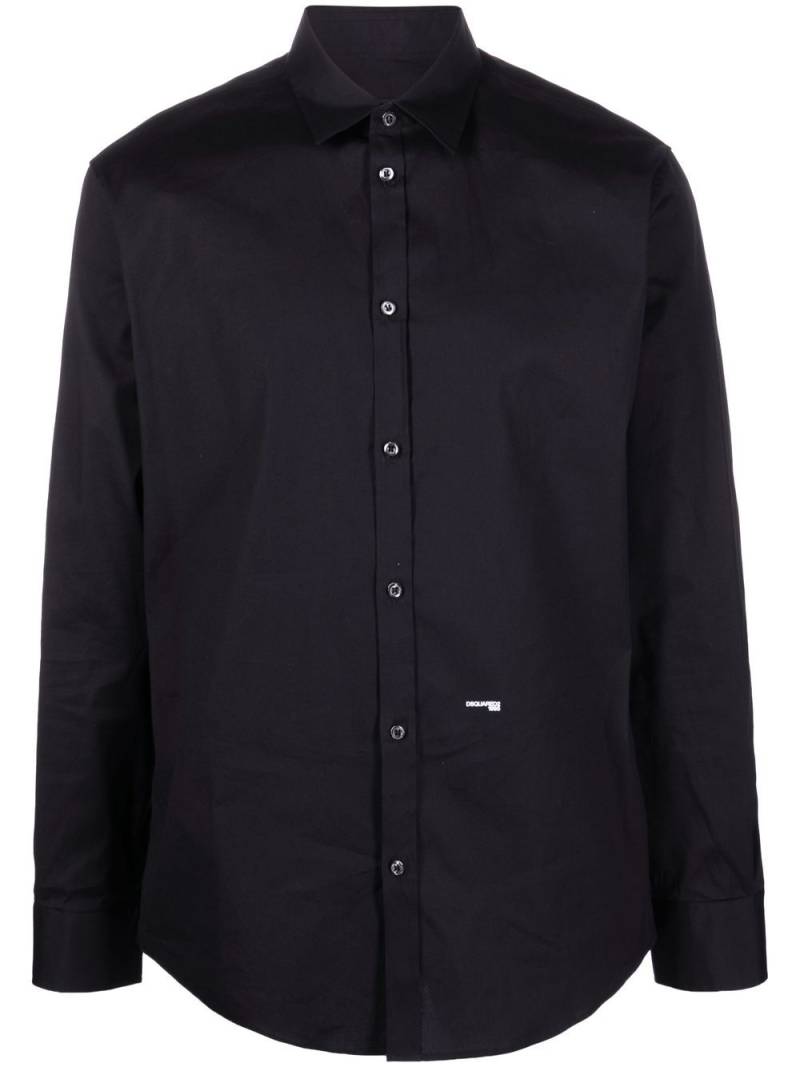 DSQUARED2 classic-collar poplin shirt - Black von DSQUARED2