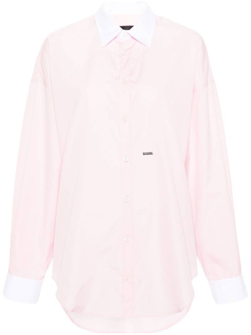 DSQUARED2 contrasting-collar cotton shirt - Pink von DSQUARED2