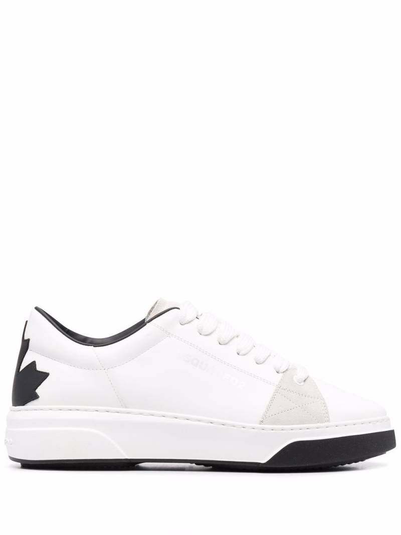 DSQUARED2 contrasting-heel low-top sneakers - White von DSQUARED2