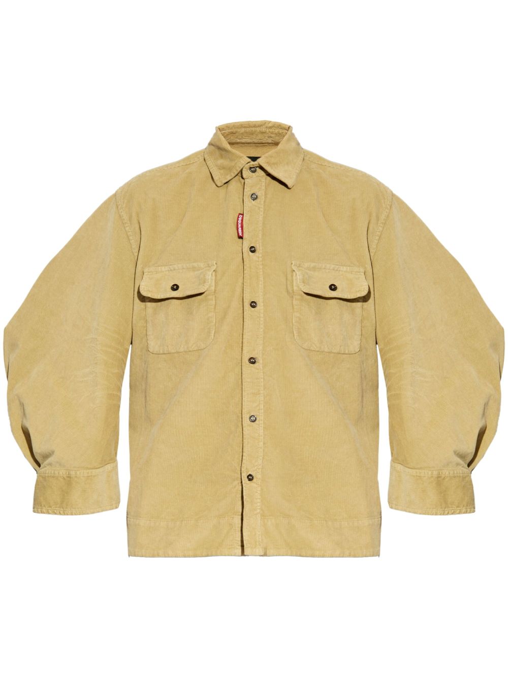 DSQUARED2 corduroy button-up shirt - Neutrals von DSQUARED2