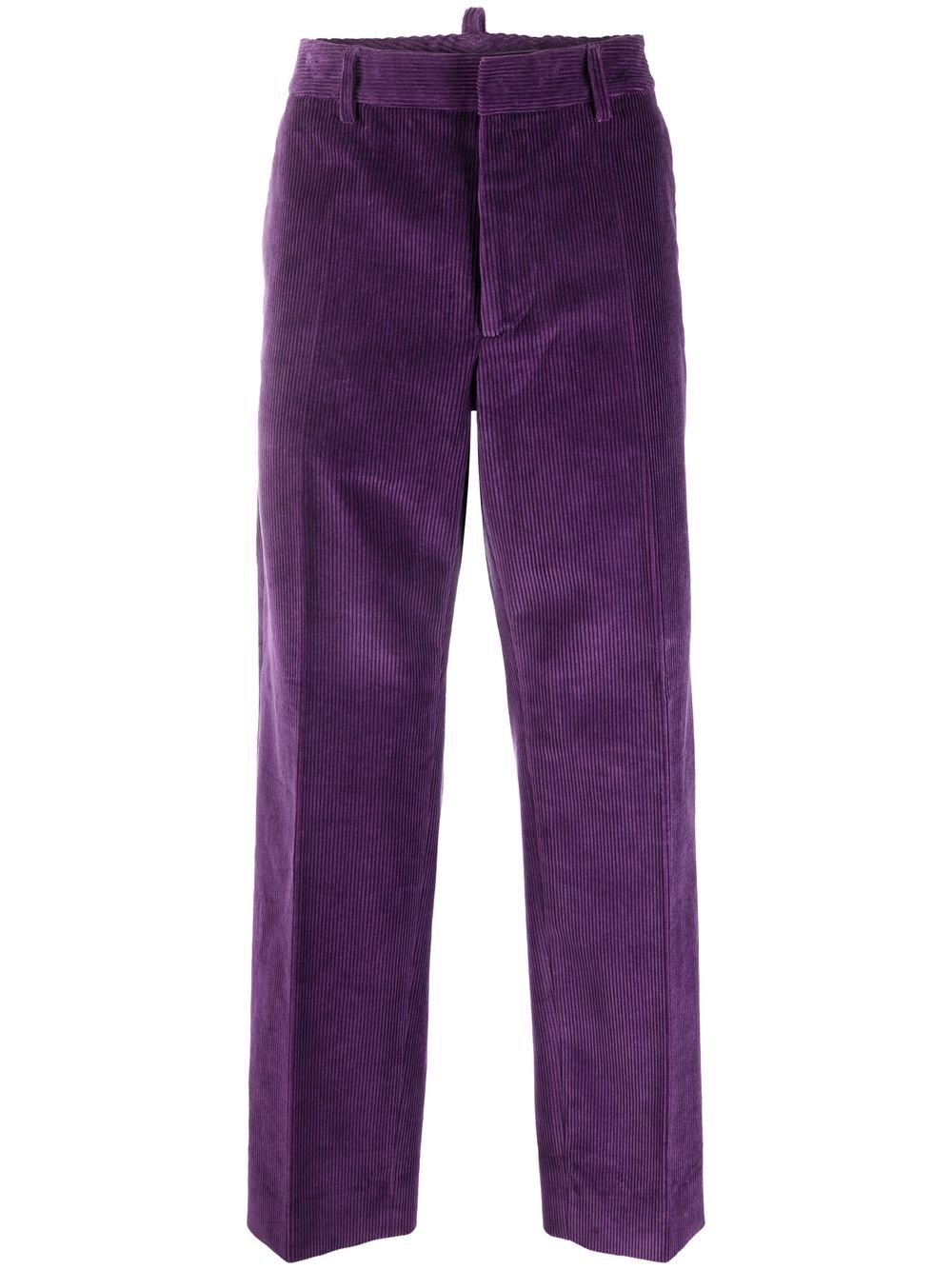 DSQUARED2 corduroy straight-leg trousers - Purple von DSQUARED2