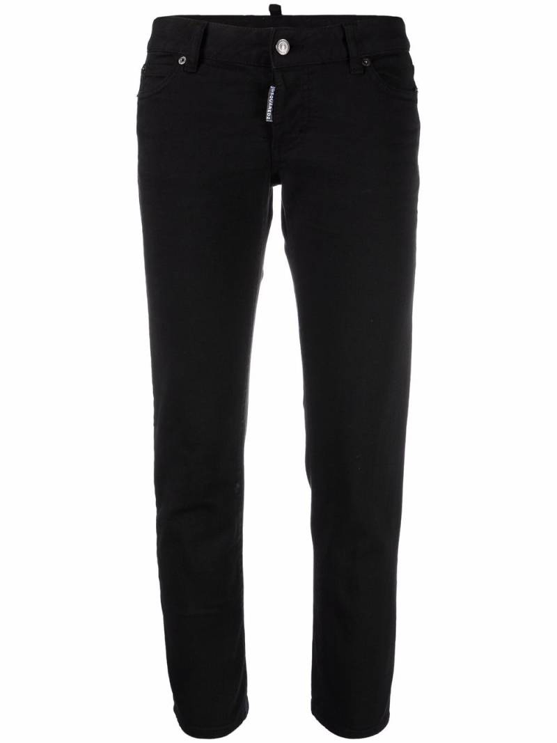 DSQUARED2 cropped low-rise trousers - Black von DSQUARED2