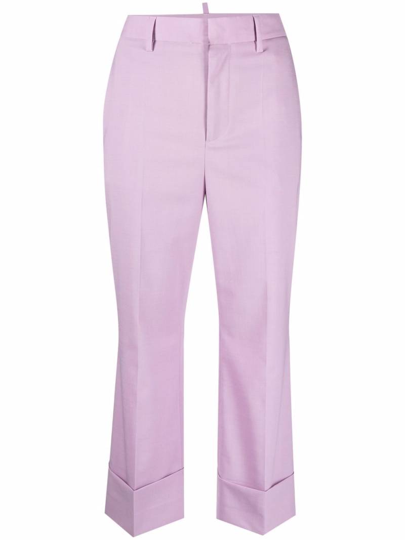 DSQUARED2 cropped tailored trousers - Purple von DSQUARED2