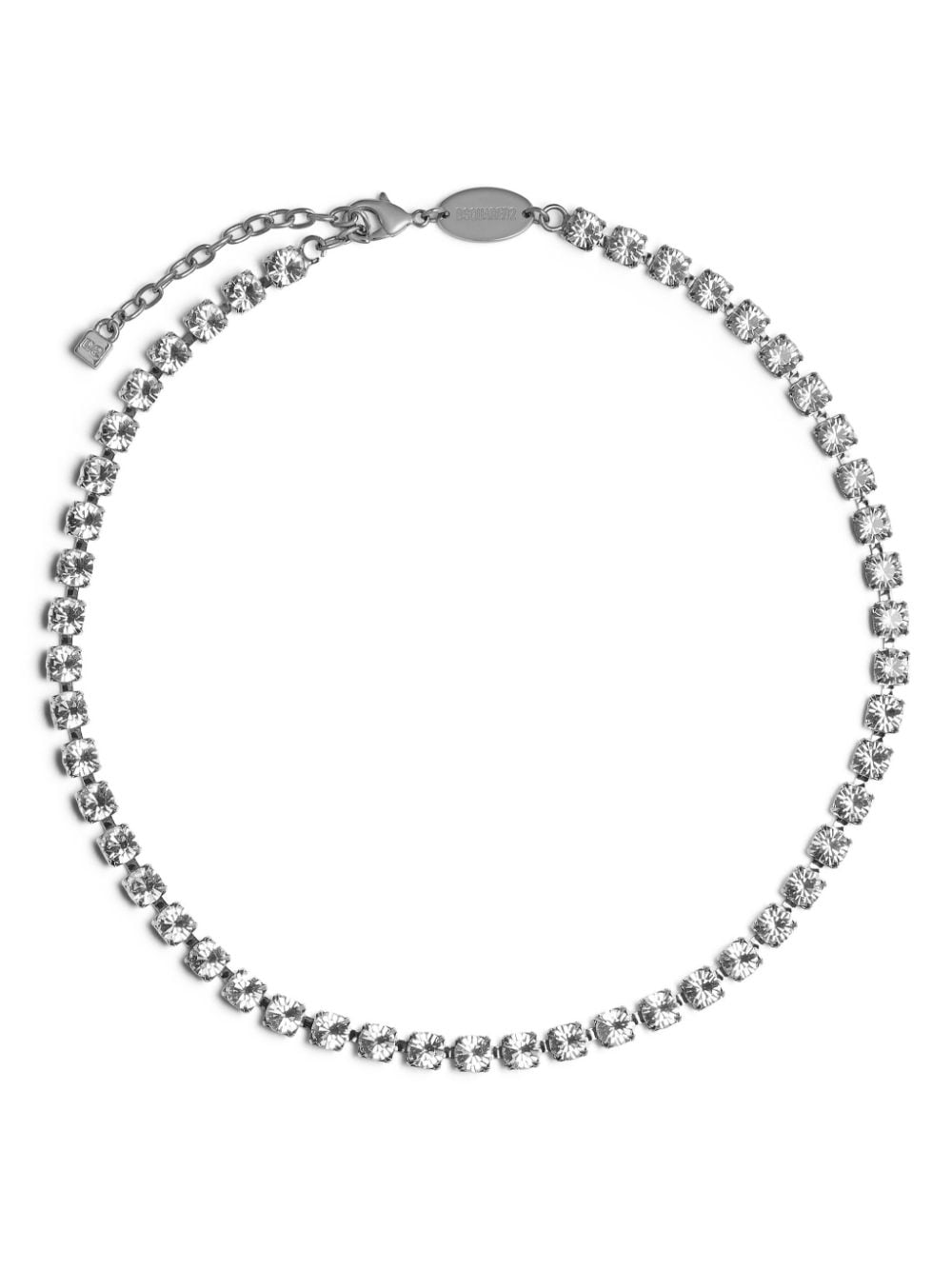 DSQUARED2 crystal embellishment necklace - Silver von DSQUARED2