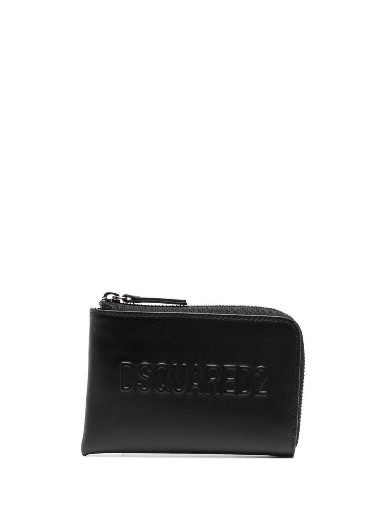 DSQUARED2 debossed-logo detail wallet - Black von DSQUARED2