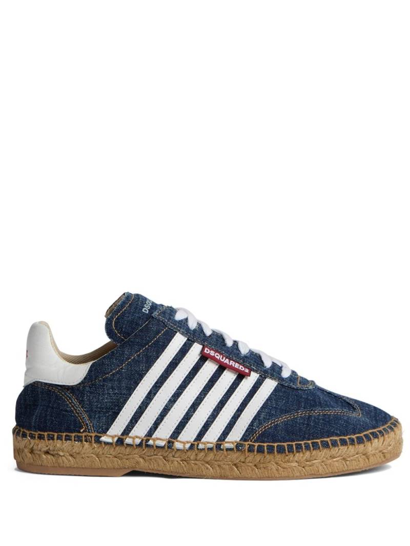 DSQUARED2 denim espadrille sneakers - Blue von DSQUARED2