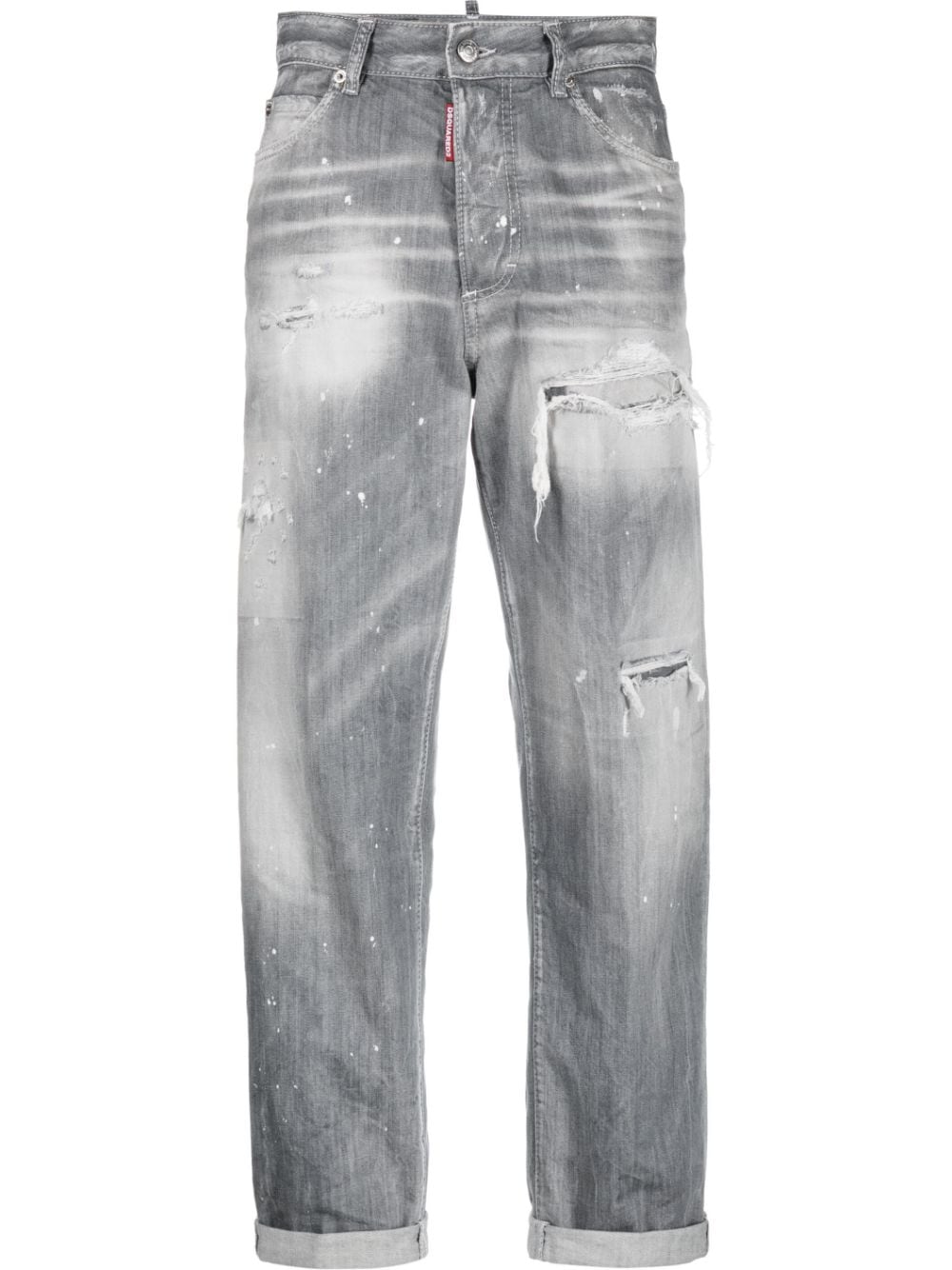 DSQUARED2 distressed cropped jeans - Grey von DSQUARED2