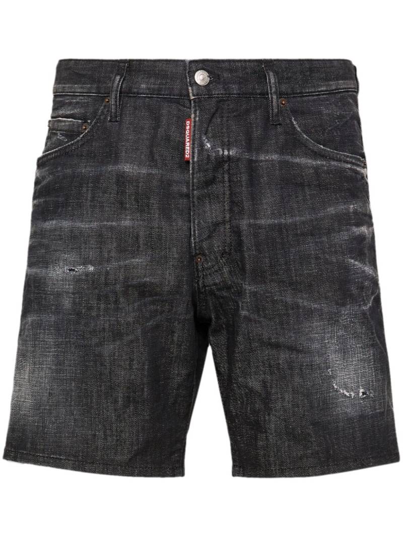 DSQUARED2 distressed-effect denim shorts - Black von DSQUARED2