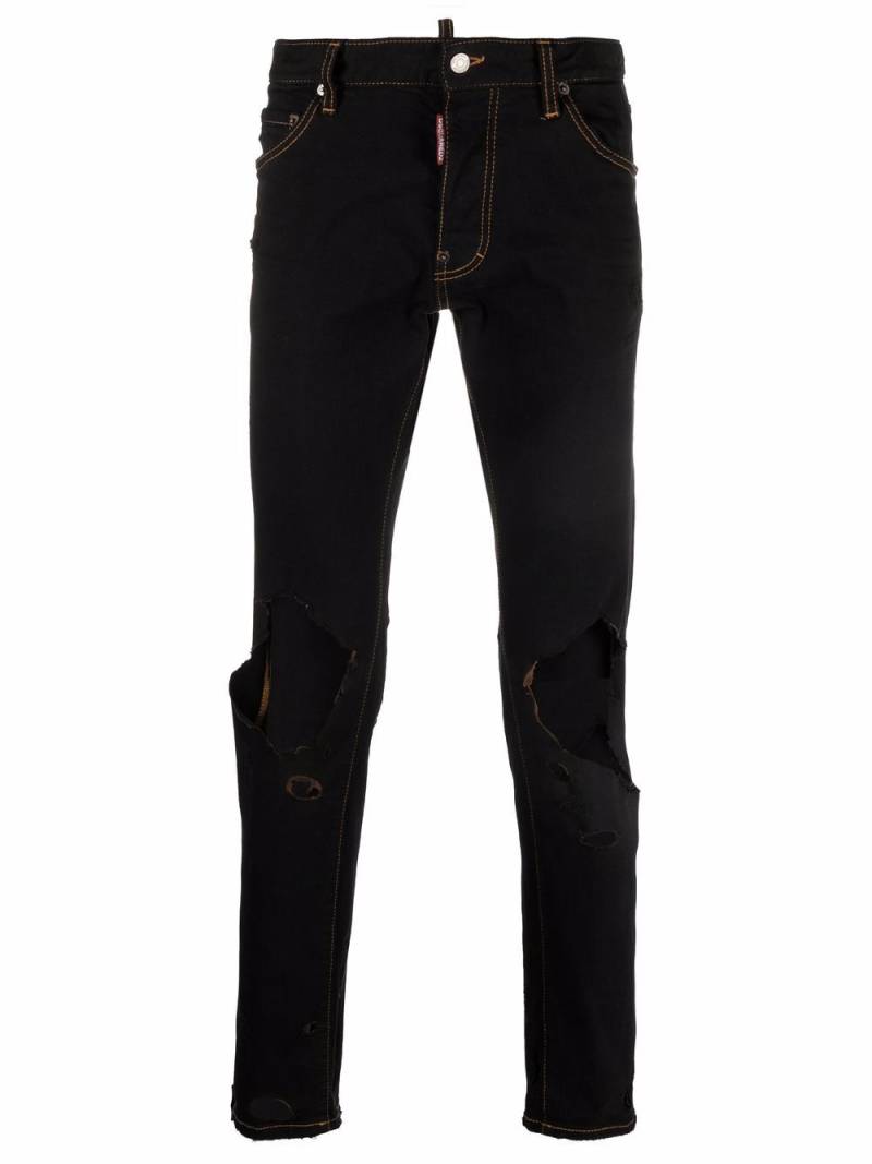 DSQUARED2 distressed-effect jeans - Black von DSQUARED2