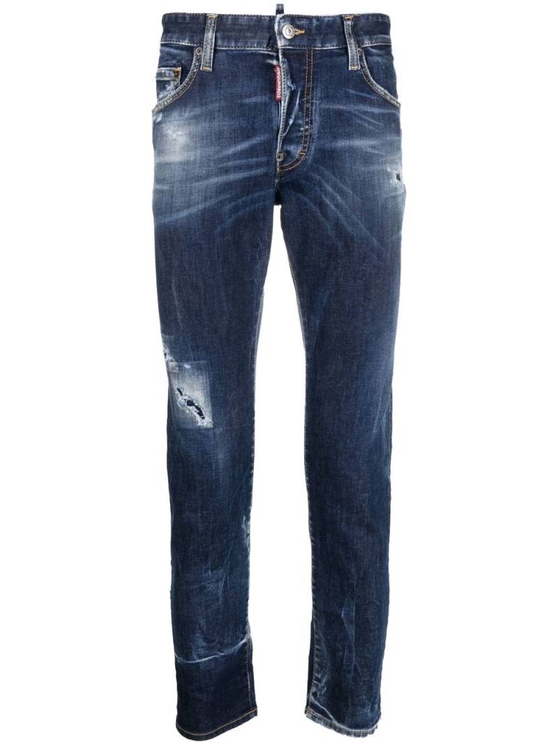 DSQUARED2 Dark Scar slim-fit jeans - Blue von DSQUARED2