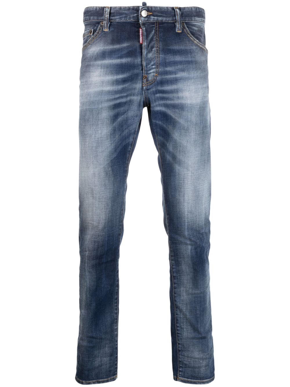 DSQUARED2 distressed-effect slim-leg jeans - Blue von DSQUARED2