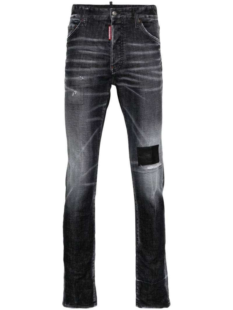 DSQUARED2 distressed skinny jeans - Black von DSQUARED2