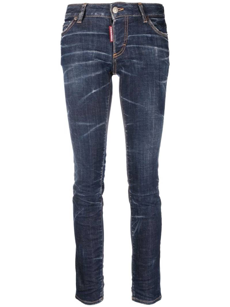 DSQUARED2 distressed skinny-jeans - Blue von DSQUARED2